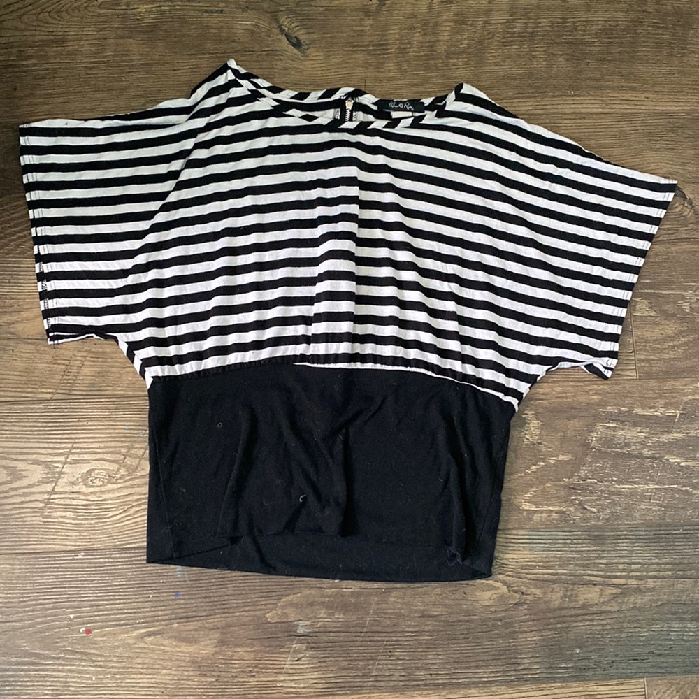 Black and white shirt